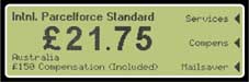 Postal Scale Display Detail
Model MH530